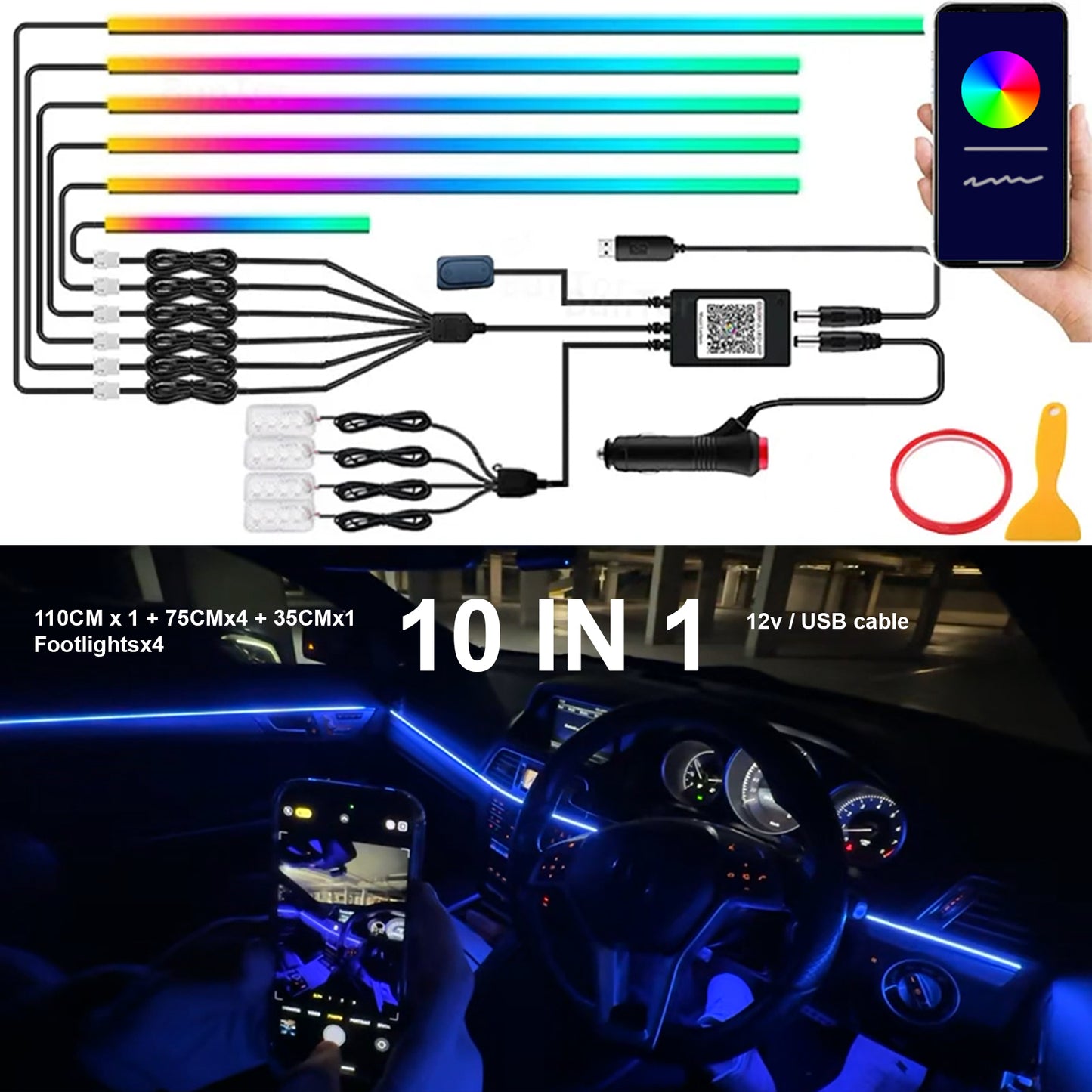 Ambient Lighting Kit | Symphony | 12v / USB Plug