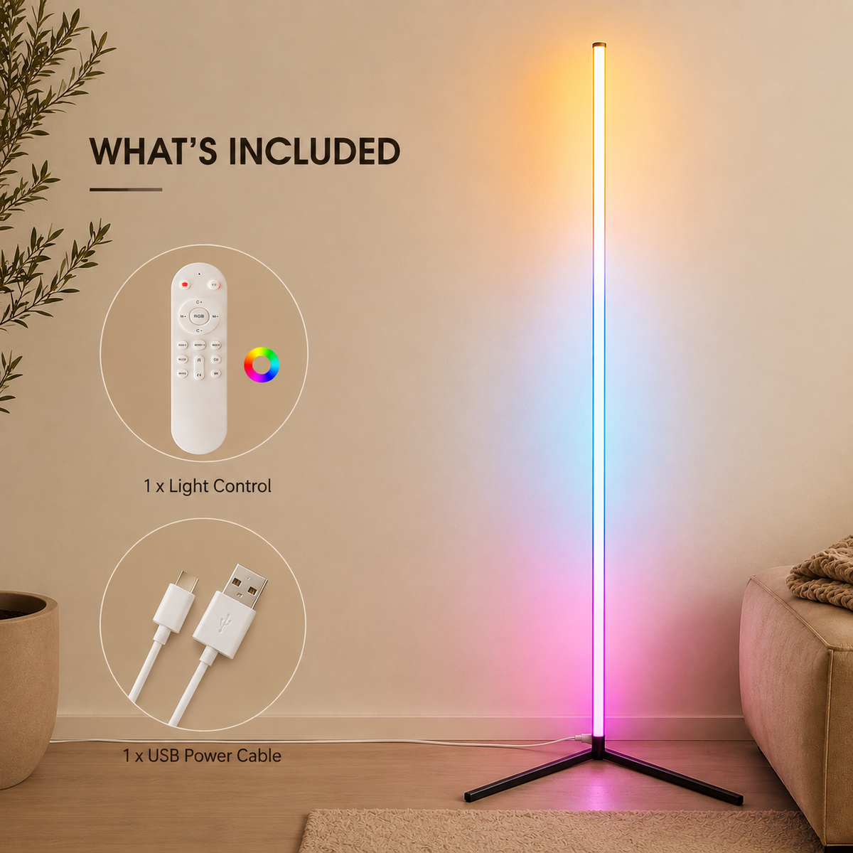 Ambient Corner Floor Lamp