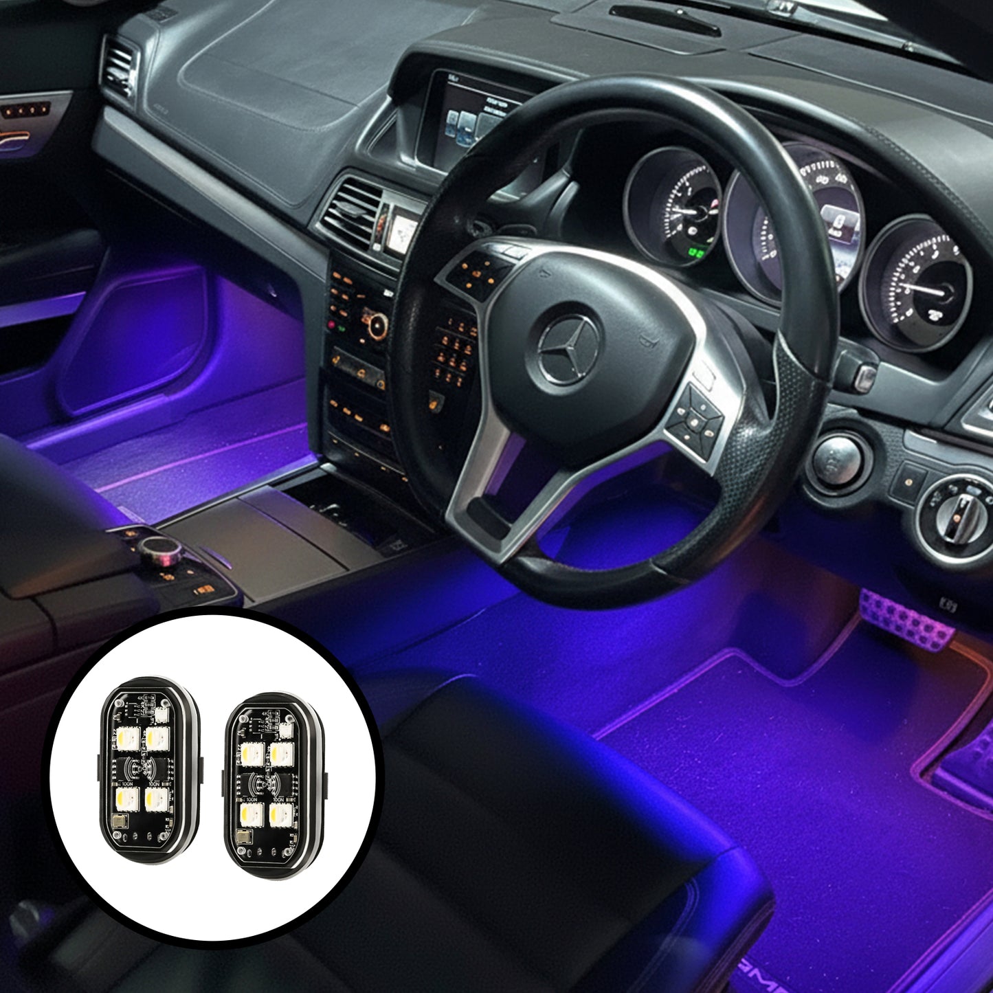 Wireless RGB LED - Flashing Illumination | 2-8 PCS