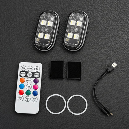 Wireless RGB LED - Flashing Illumination | 2-8 PCS