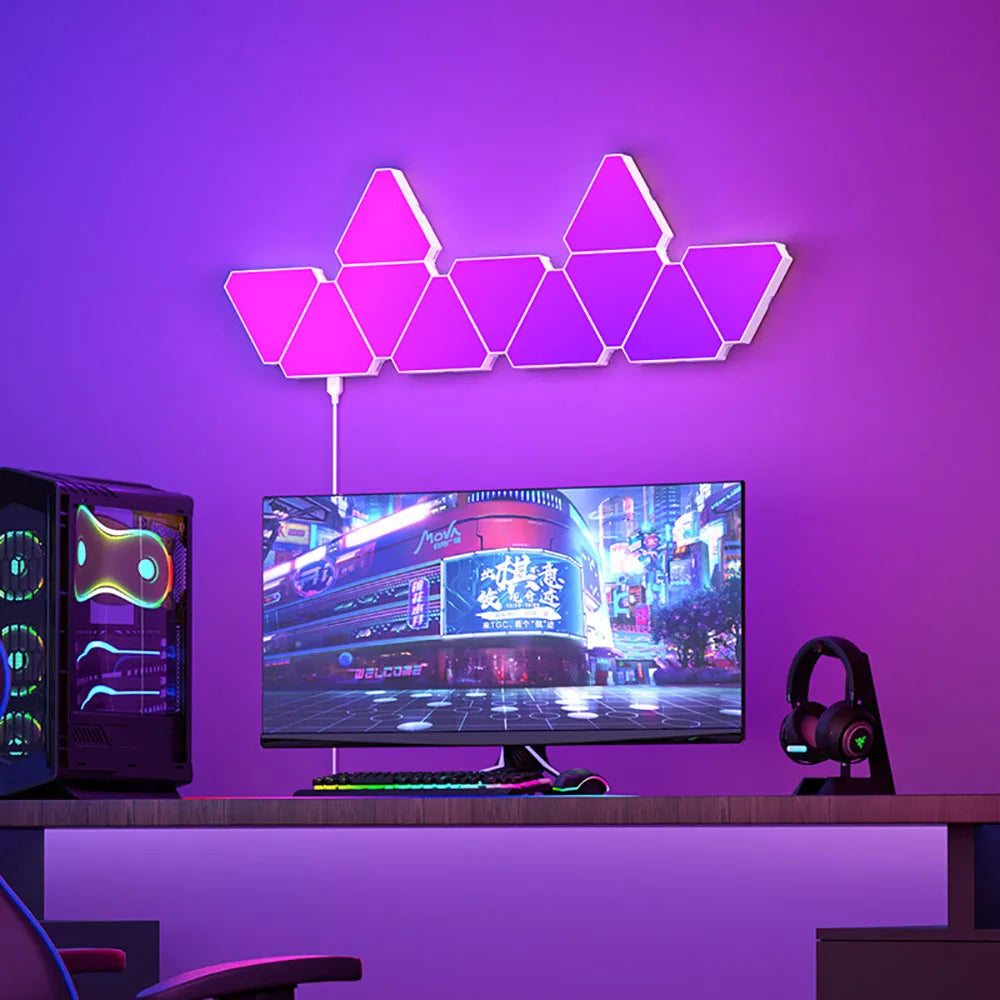 RGB Triangular Wall Panels