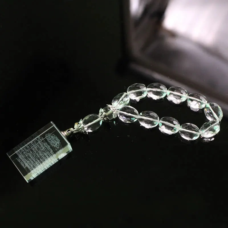 Crystal Bead Car Pendant | Ayatul Kursi Prayer