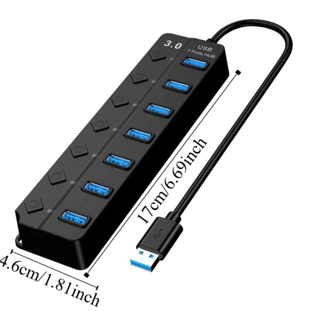 Slim USB Hub | 7-Port | USB 3.0